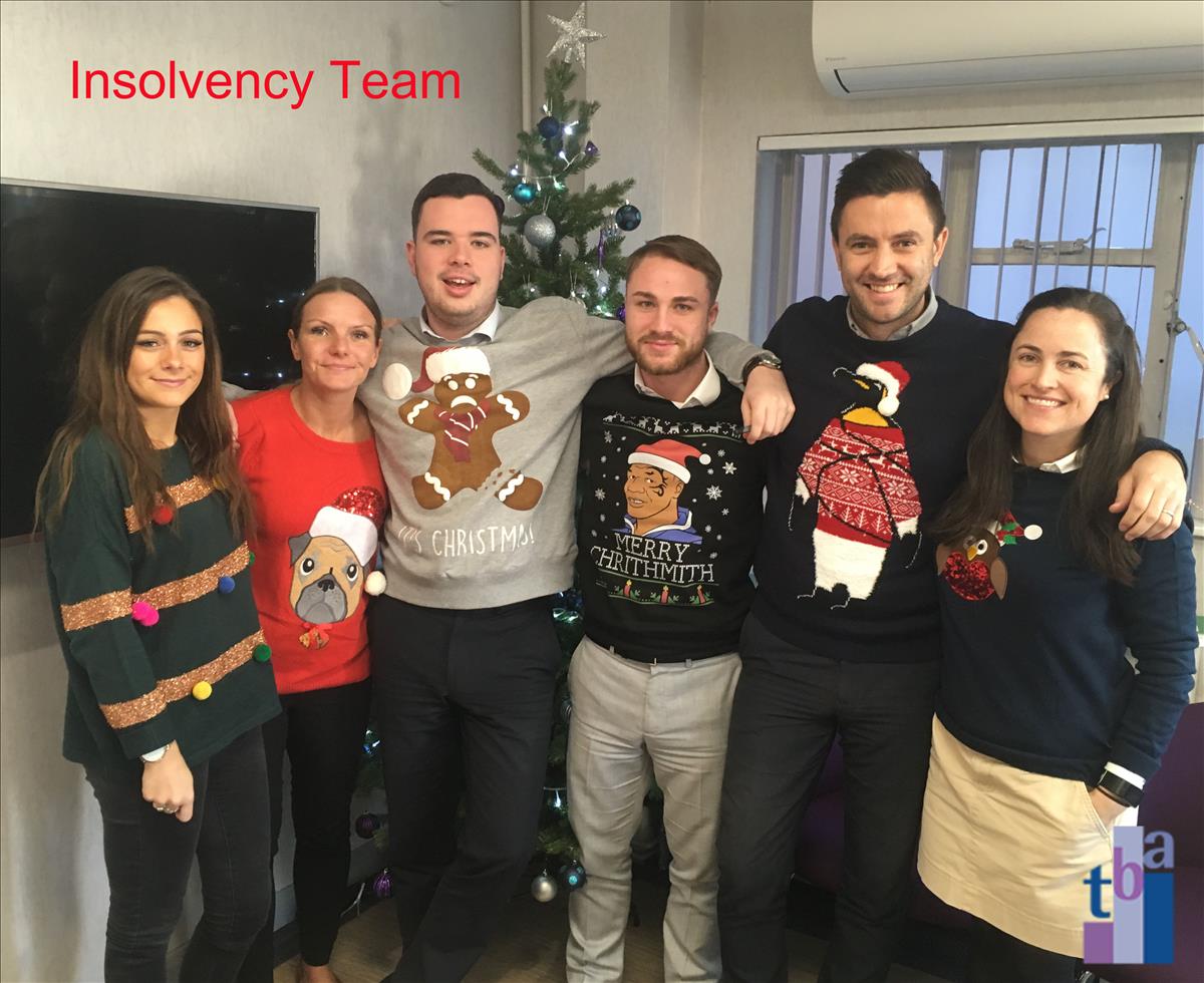 tba Christmas Jumper day insolvency team