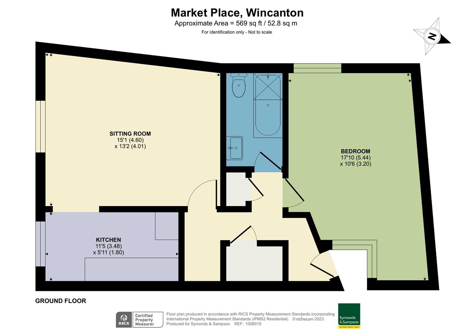 1 bedroom flat for sale in 7 8 Market Place, Wincanton, BA9 Symonds