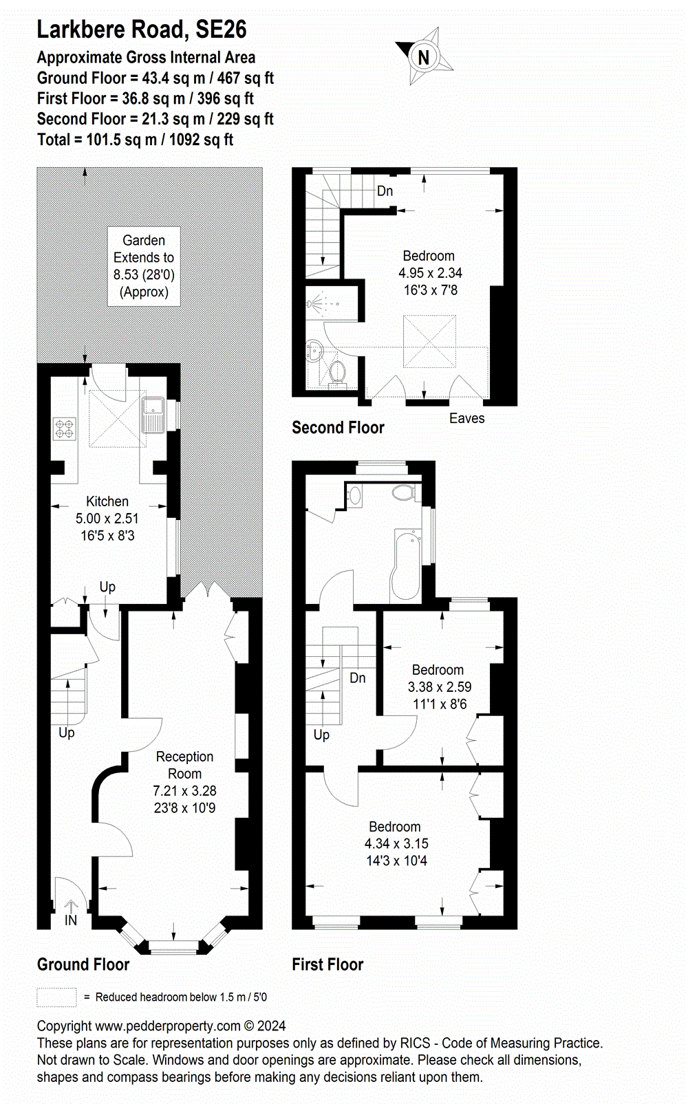 3 bedroom house for sale in Larkbere Road, Sydenham, SE26 Pedder