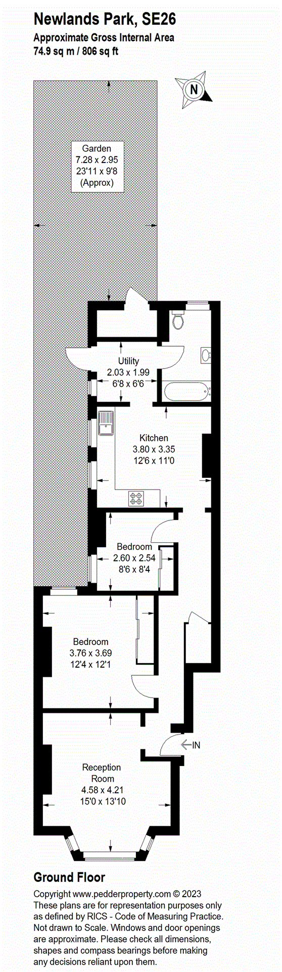 2 bedroom apartment for sale in Newlands Park, Sydenham, SE26 Pedder