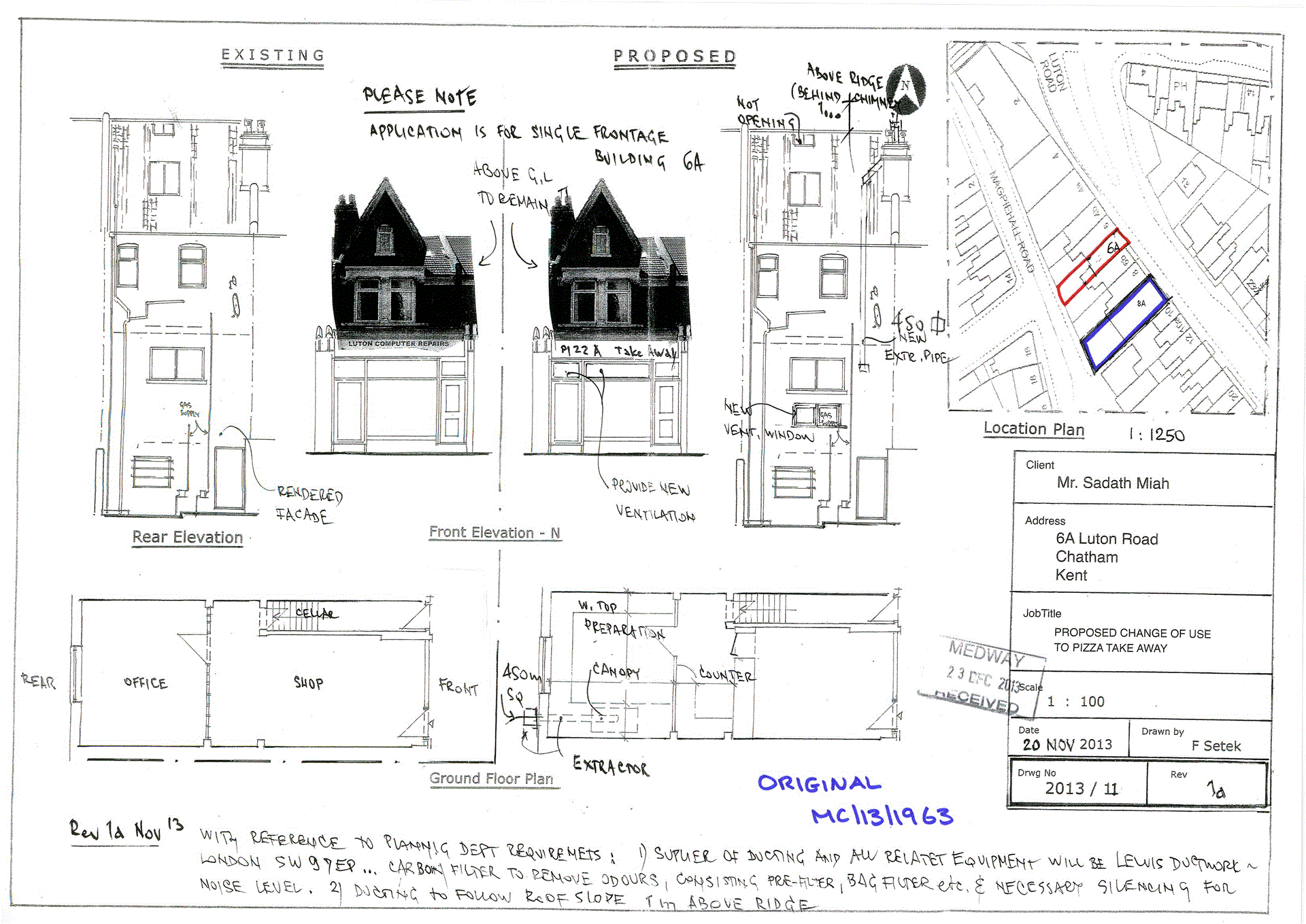 commercial property mixed use for sale in 6A Luton Road, Medway, ME4