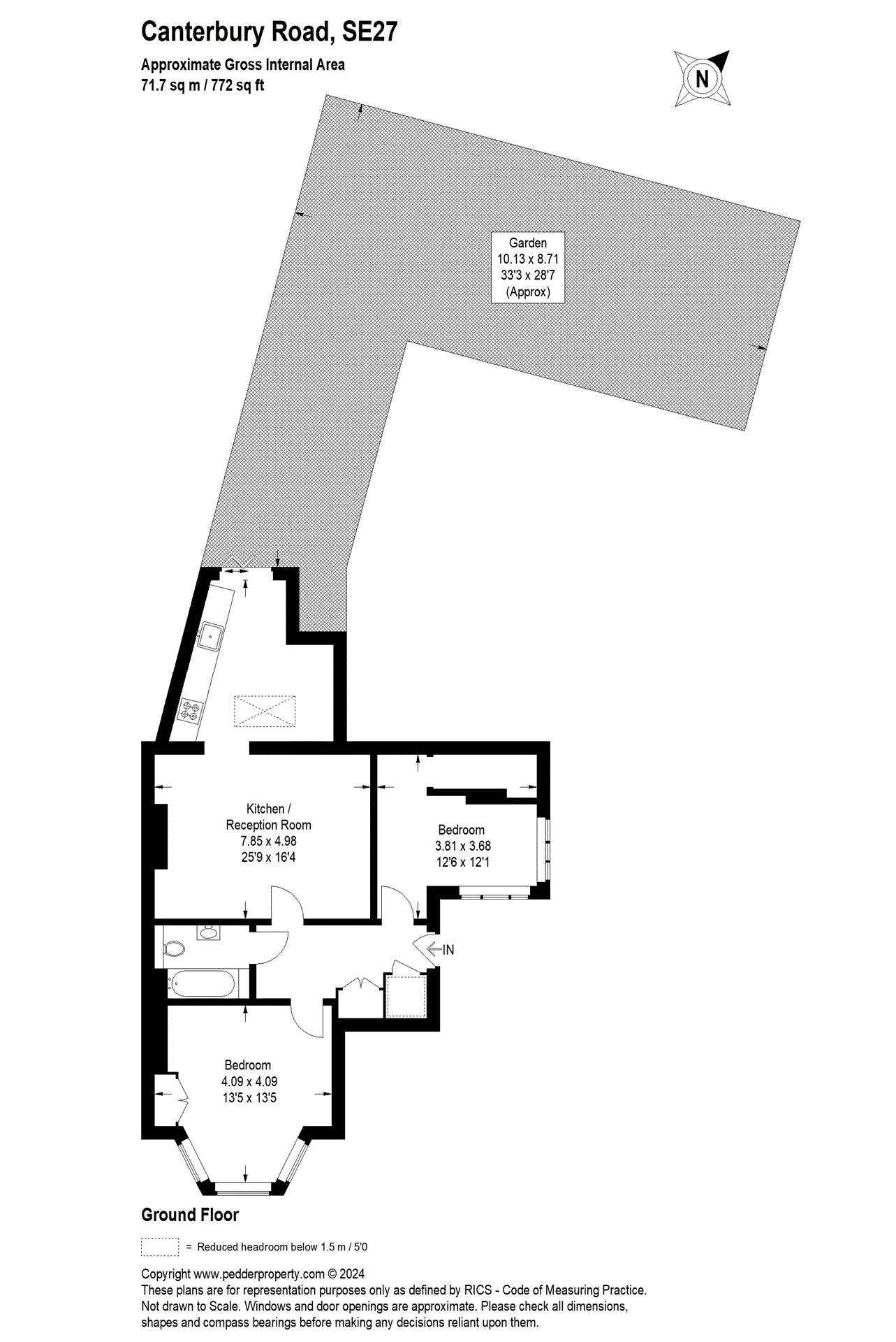 2 bedroom apartment for sale in Canterbury Grove, West Norwood , SE27