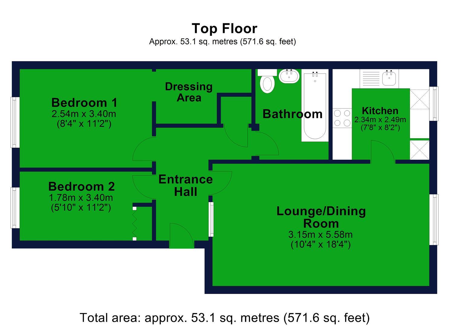 2 bedroom apartment to let in Lowry Crescent, Mitcham, CR4 Eddison White