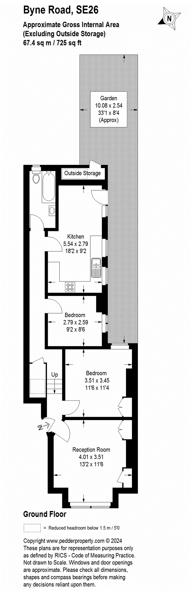 2 bedroom apartment for sale in Byne Road, Sydenham, SE26 Pedder