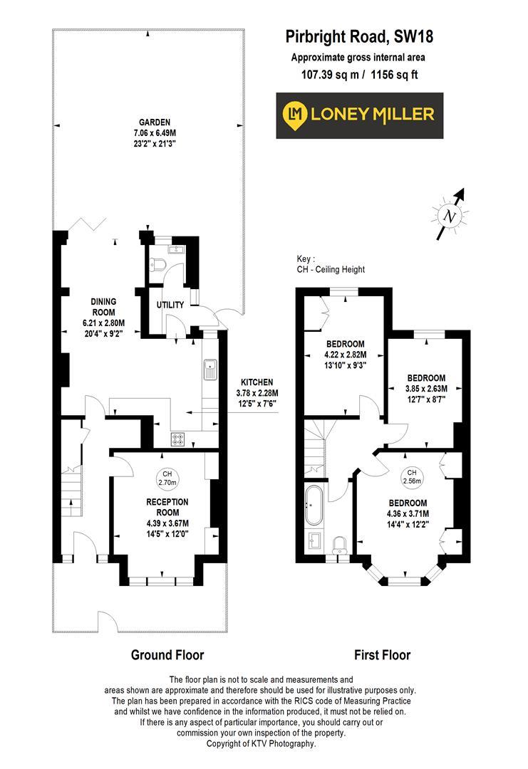 3 bedroom house for sale in Pirbright Road, London, SW18 Loney Miller