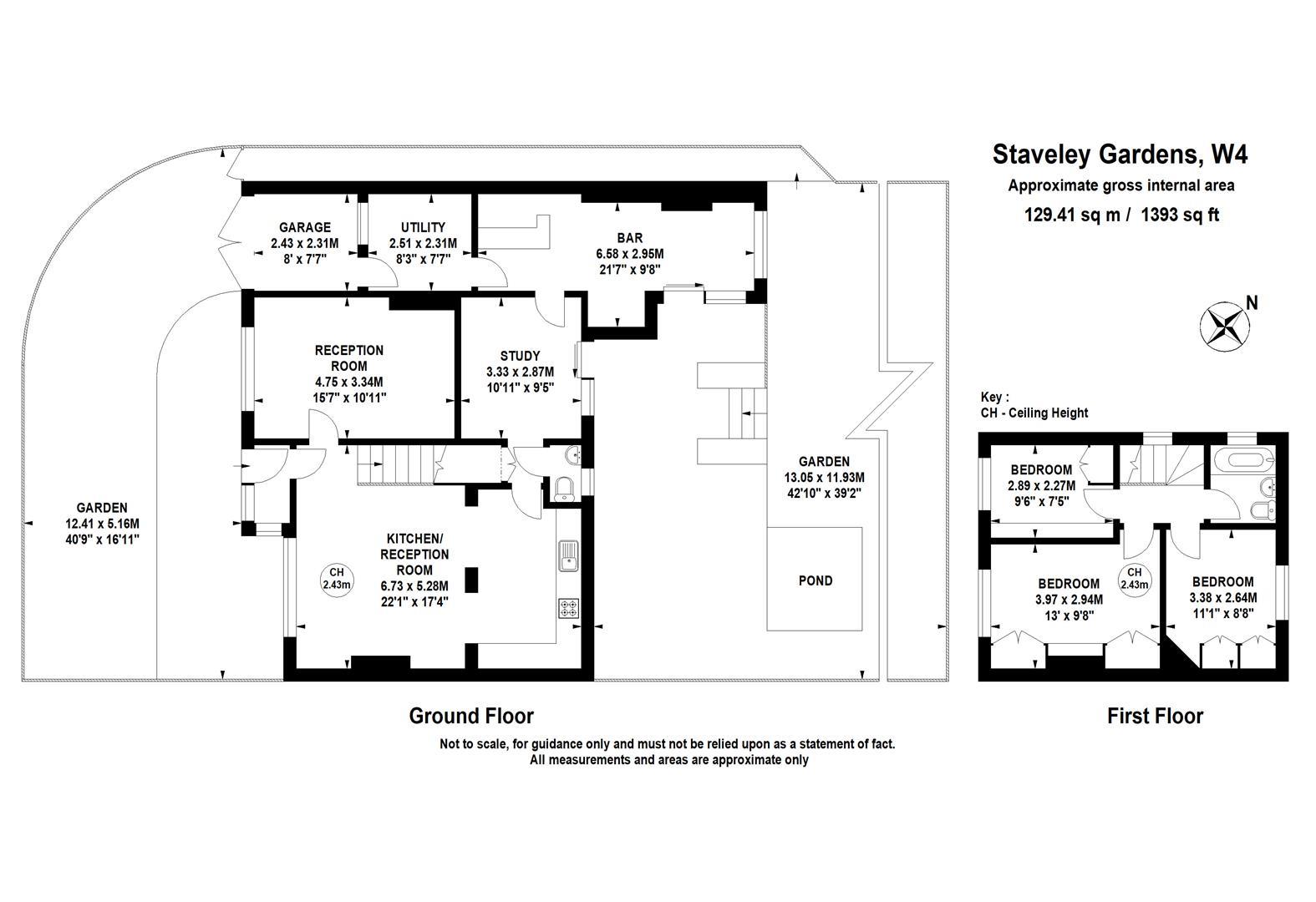 3 bedroom semidetached house for sale in Staveley Gardens, London, W4