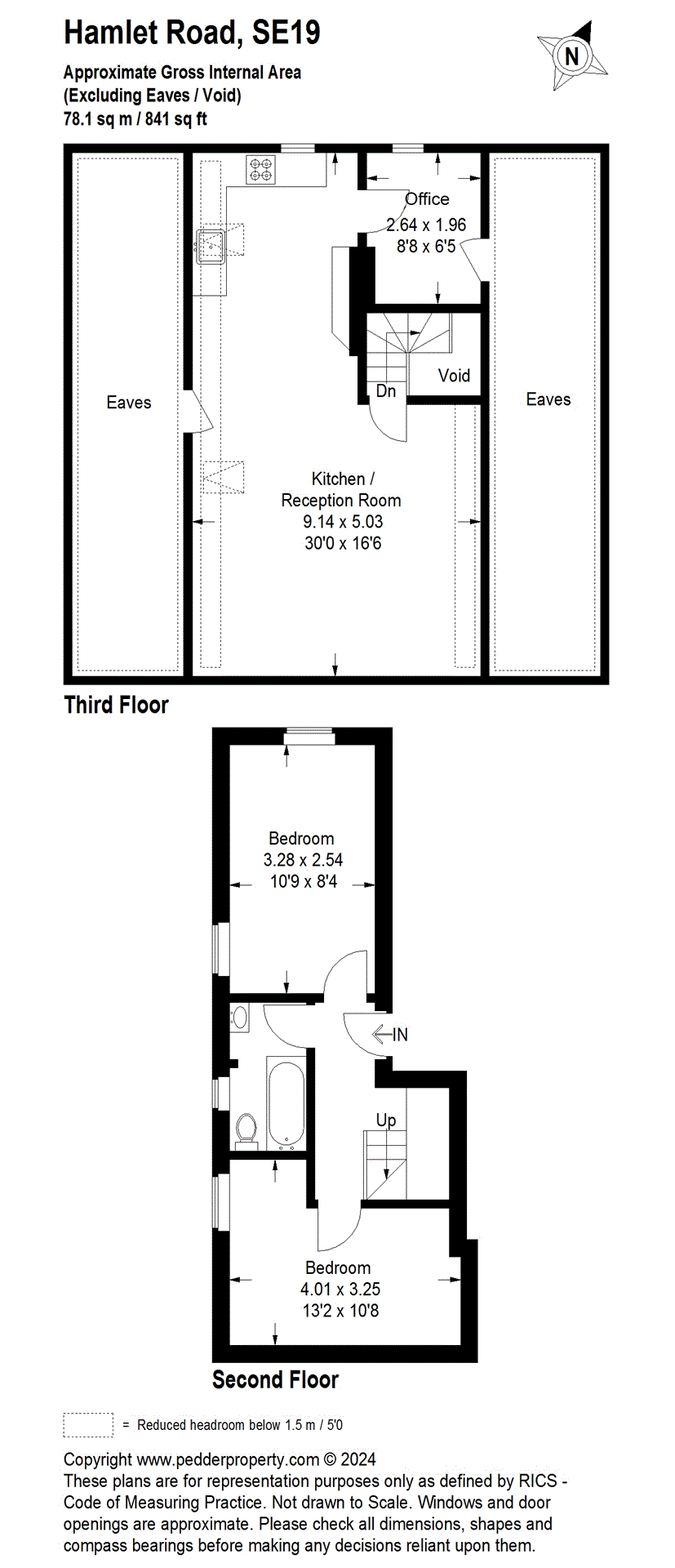 2 bedroom apartment to let in Hamlet Road, Crystal Palace, SE19 Pedder
