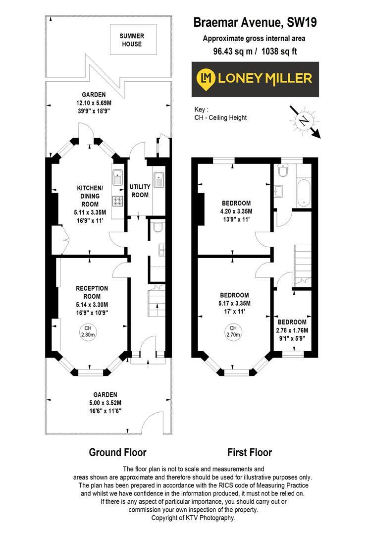 3 bedroom house for sale in Braemar Avenue, London, SW19 Loney Miller