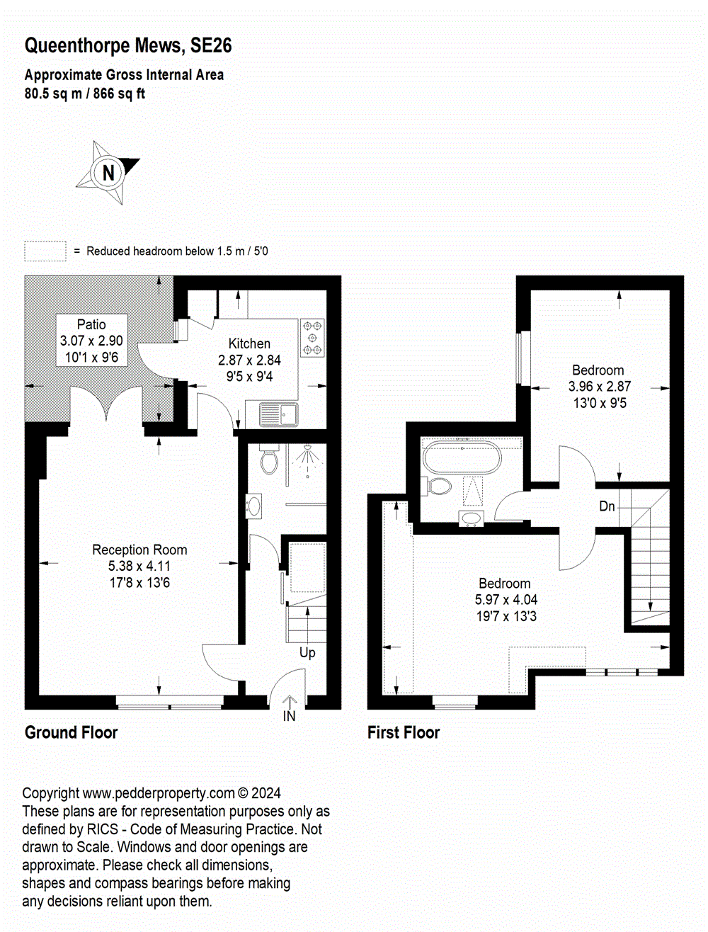 2 bedroom house for sale in Queensthorpe Road, Sydenham, SE26 Pedder