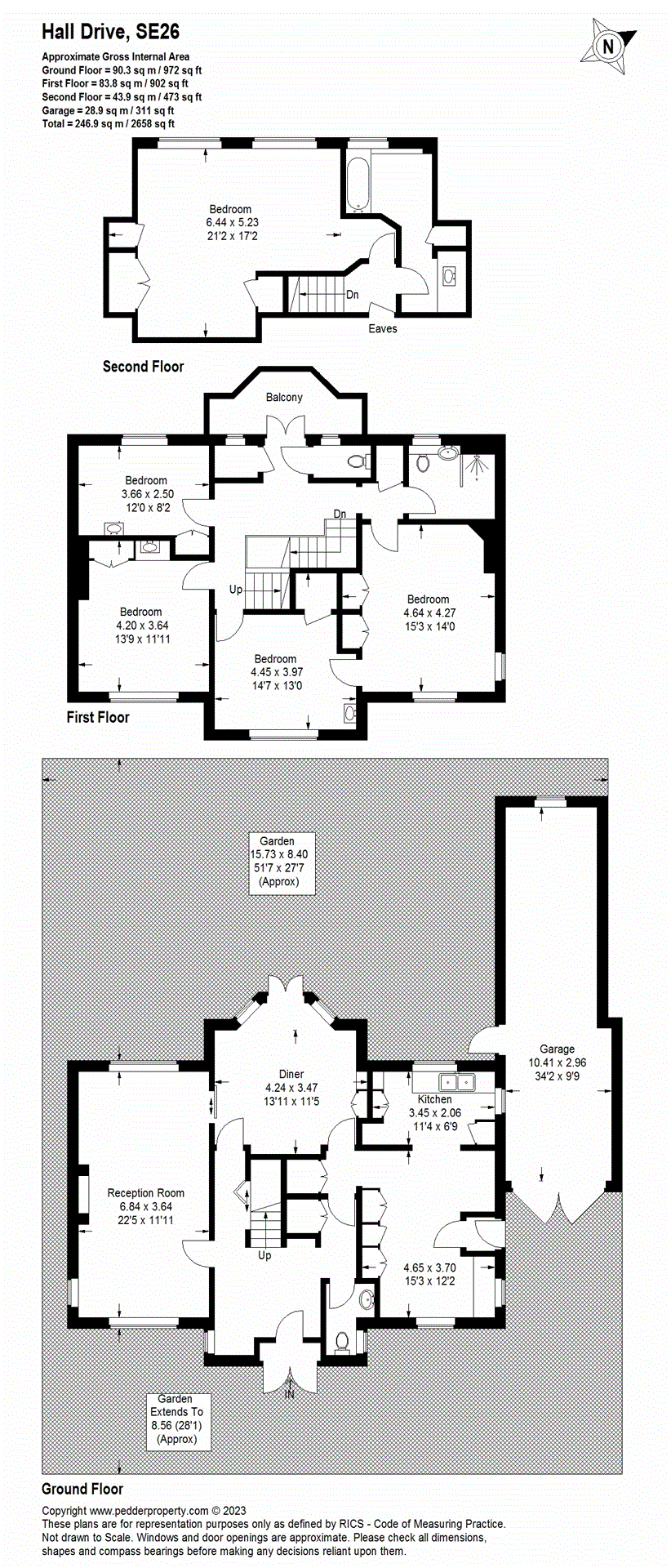 5 bedroom house for sale in Hall Drive, Sydenham, SE26 Pedder