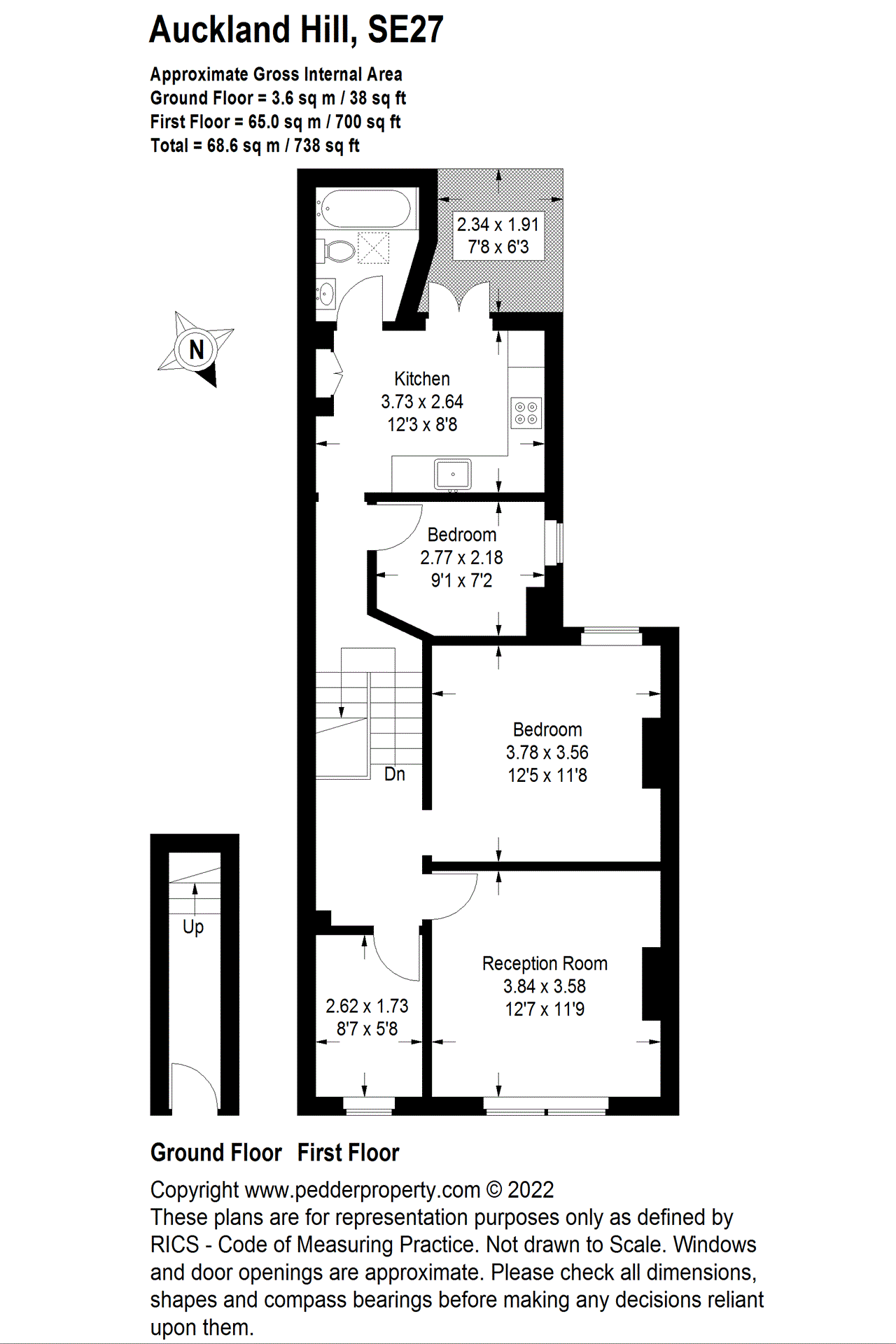 3 bedroom for sale in Auckland Hill, West Norwood, SE27 Pedder