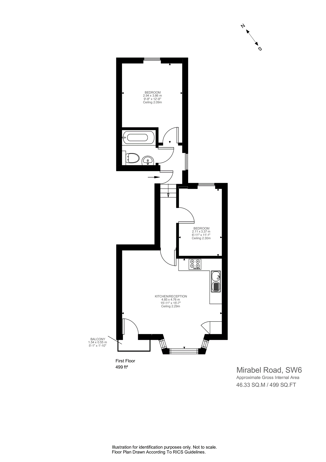 2 bedroom flat for sale in Mirabel Road, Fulham, SW6 | Lawson Rutter