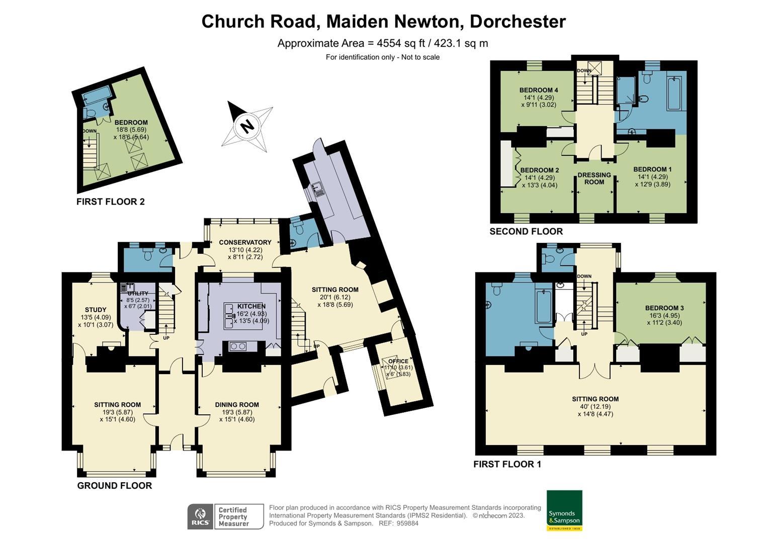 5 bedroom detached house for sale in Church Road, Maiden Newton, DT2