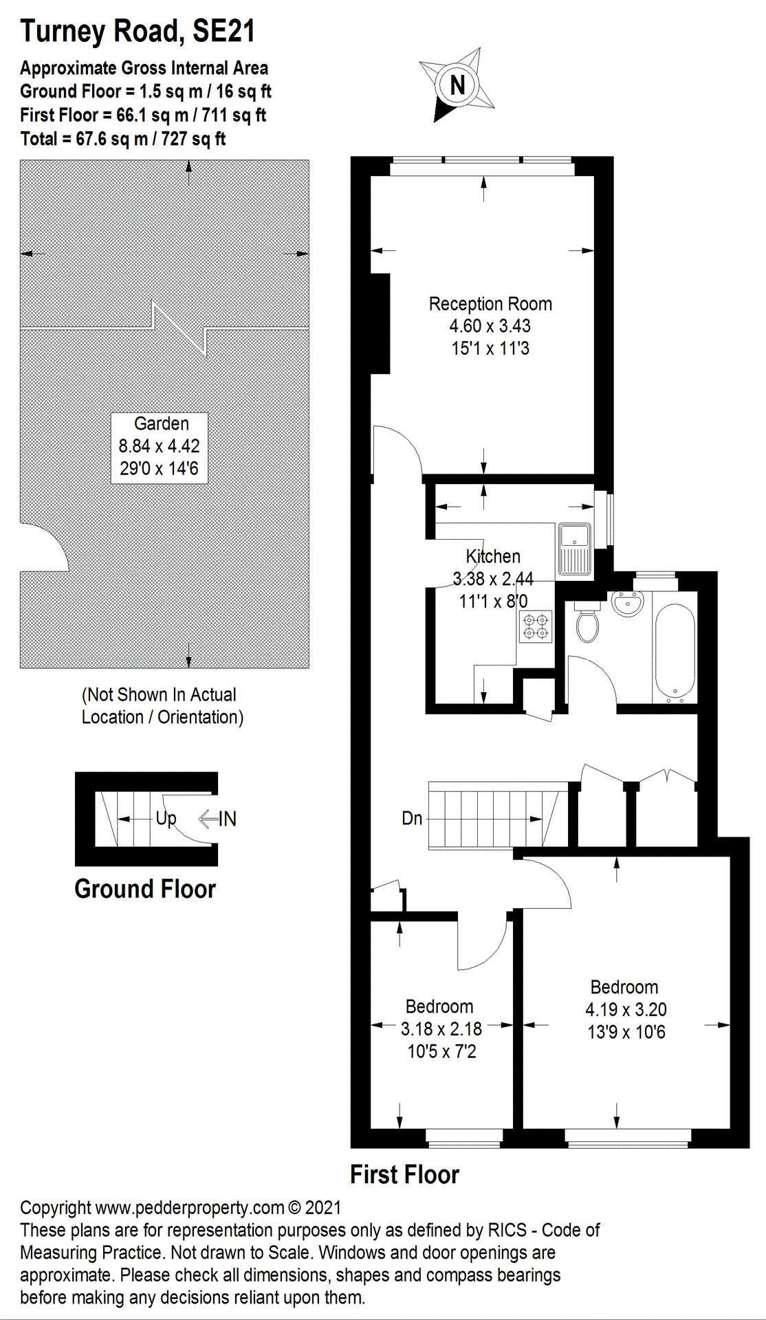 2 bedroom apartment to let in Turney Road, Dulwich, SE21 Pedder