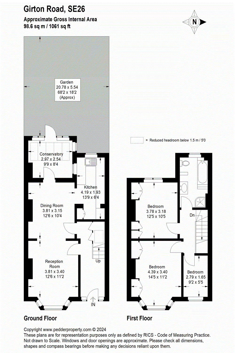 3 bedroom house for sale in Girton Road, Sydenham, SE26 Pedder