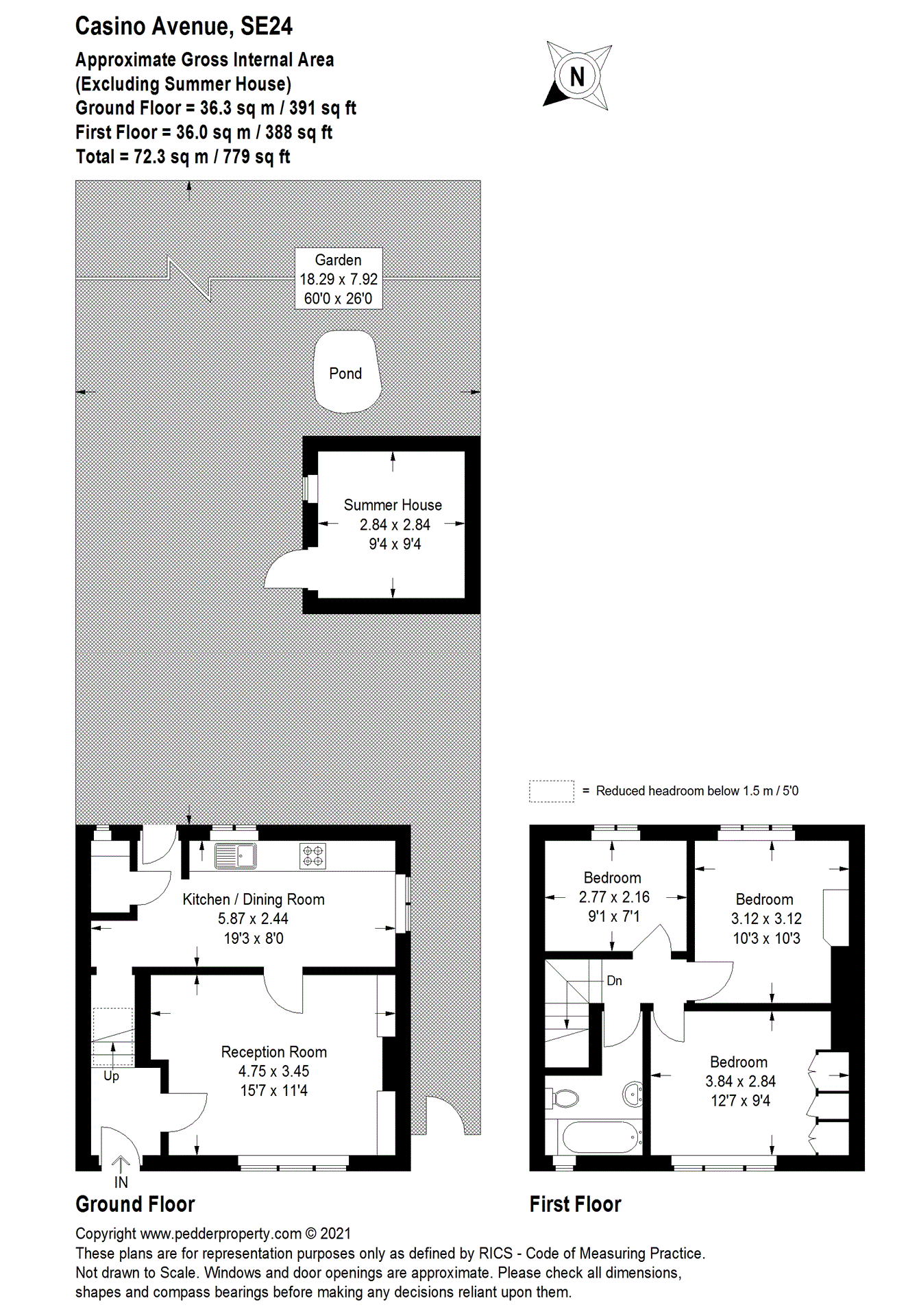 3 bedroom house for sale in Casino Avenue, Herne Hill, SE24 Pedder