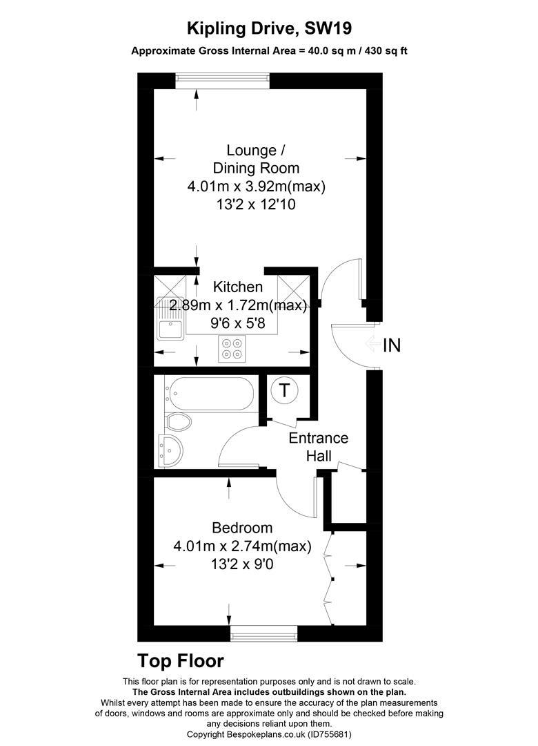 1 bedroom flat for sale in Kipling Drive, Colliers Wood, SW19