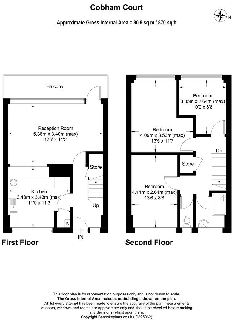 3 bedroom flat for sale in Haslemere Avenue, Mitcham, CR4 Ellisons
