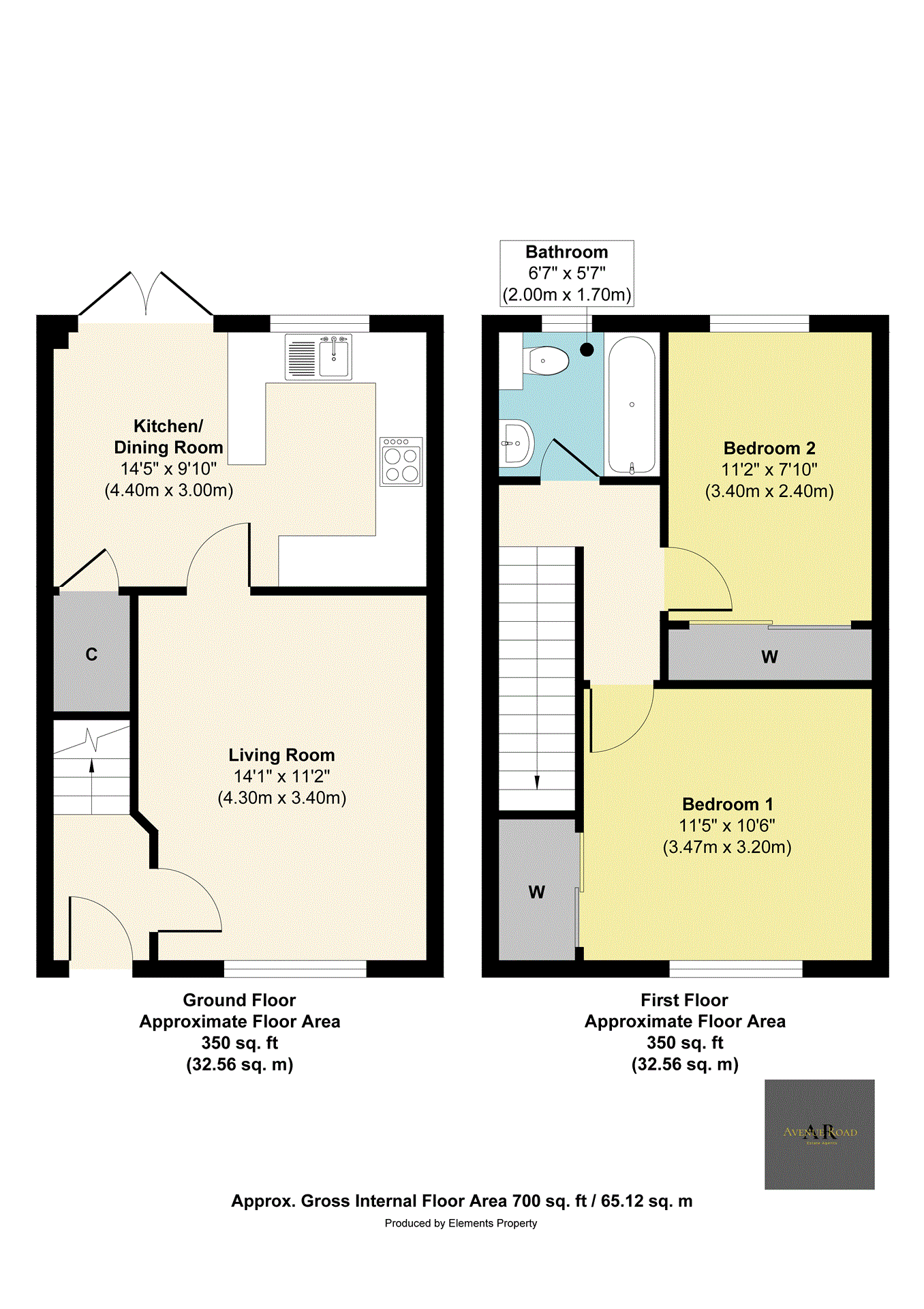 2 bedroom semidetached house for sale in 23 Oliphant Gardens