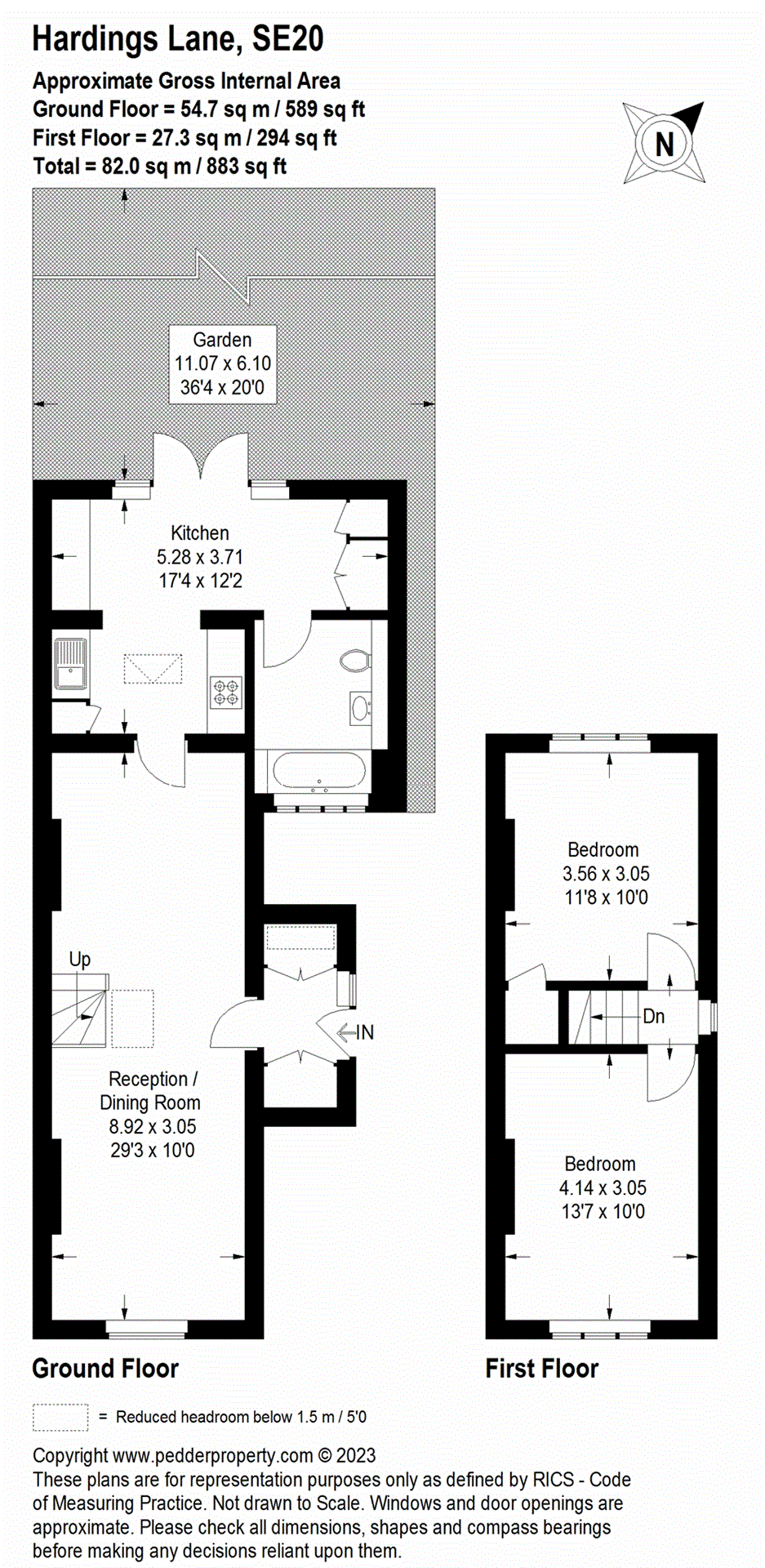 2 bedroom house for sale in Hardings Lane, Penge, SE20 Pedder
