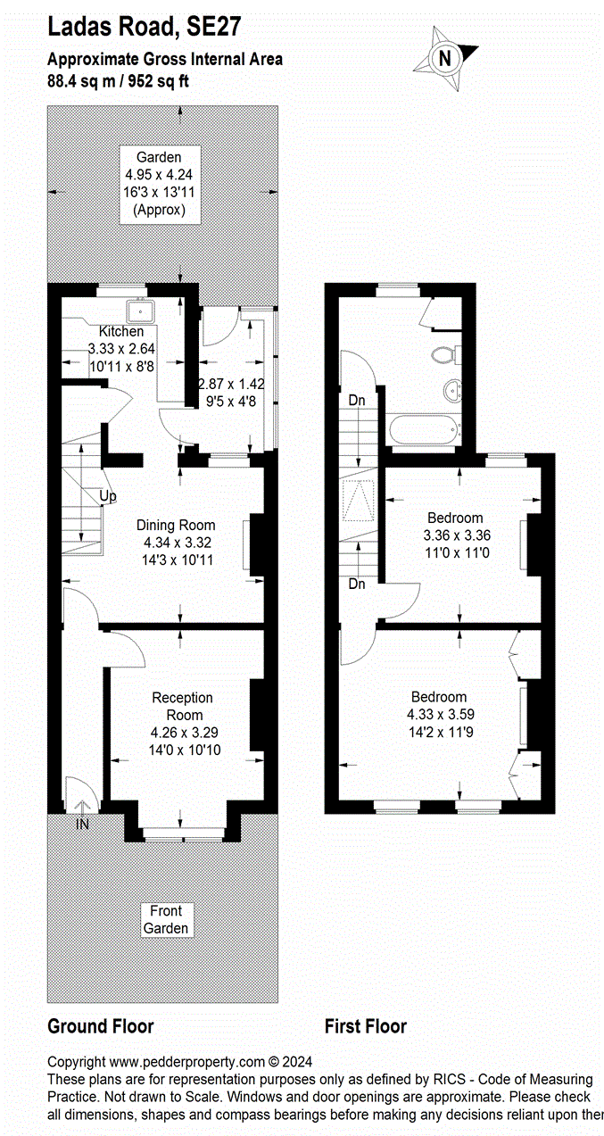 2 bedroom house for sale in Ladas Road, West Norwood, SE27 Pedder