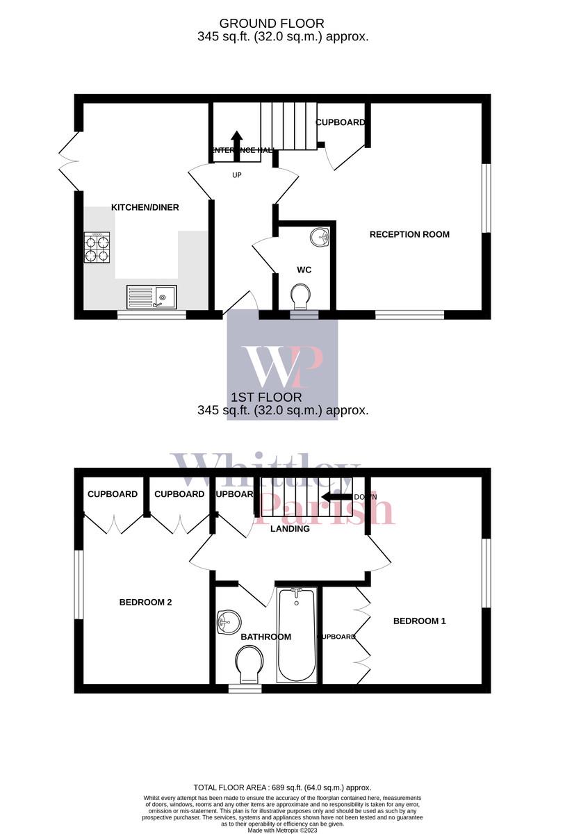 2 bedroom semidetached house for sale in Mission Road, Diss, IP22