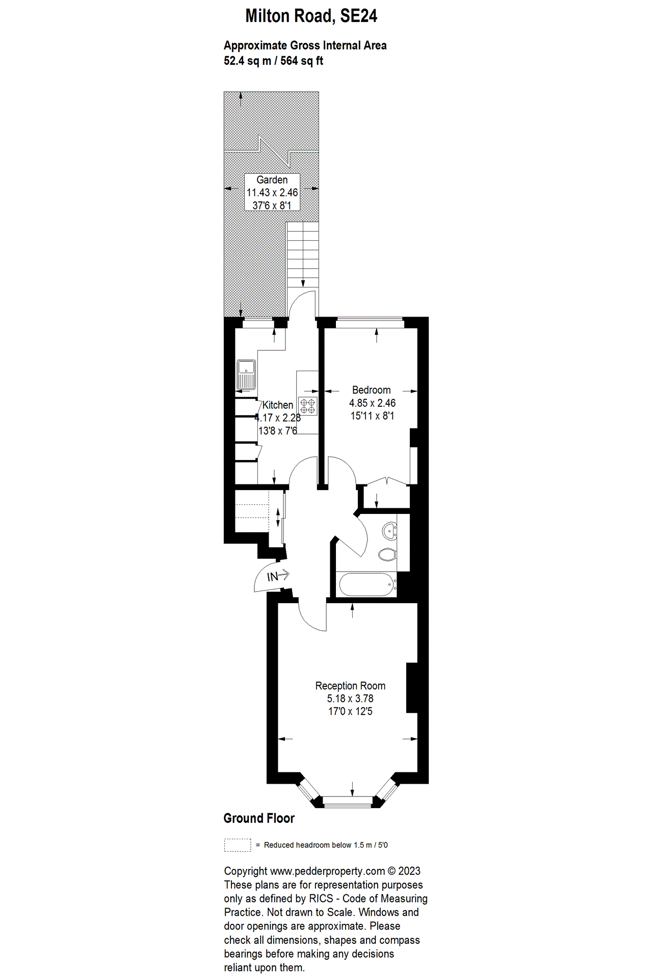 1 bedroom for sale in Milton Road, Herne Hill, SE24 Pedder