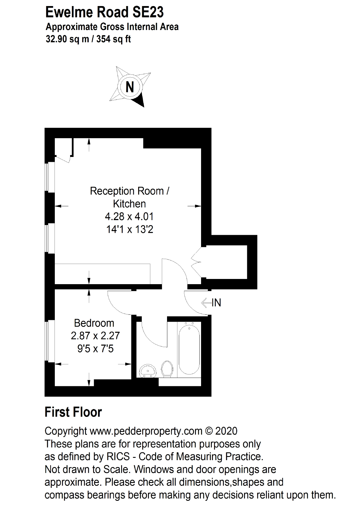 1 bedroom apartment to let in Ewelme Road, Forest Hill, SE23 Pedder
