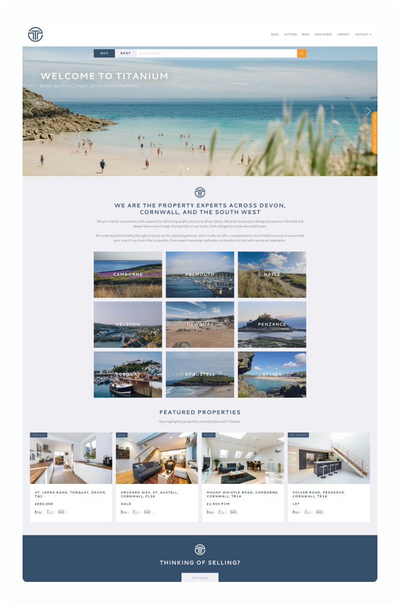 Chrome Estate Agent Website Theme